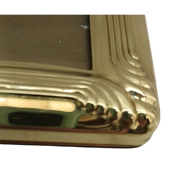 VTG Solid Brass Photo Frame 3.5"x5" Rectangular Hand Polished Lacquer Coated - Picture 4 of 8